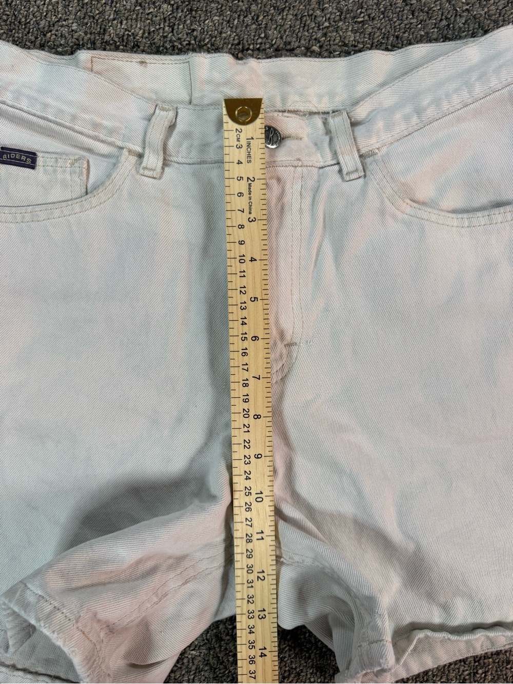 Vintage Riders Denim Shorts Light Wash High Rise 90s Mom Jean Shorts - Picture 3 of 5